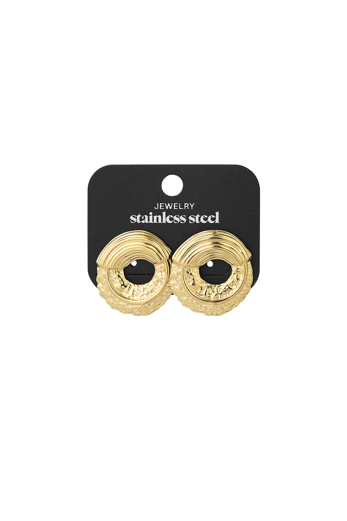 earrings structured round h5 Afbeelding3