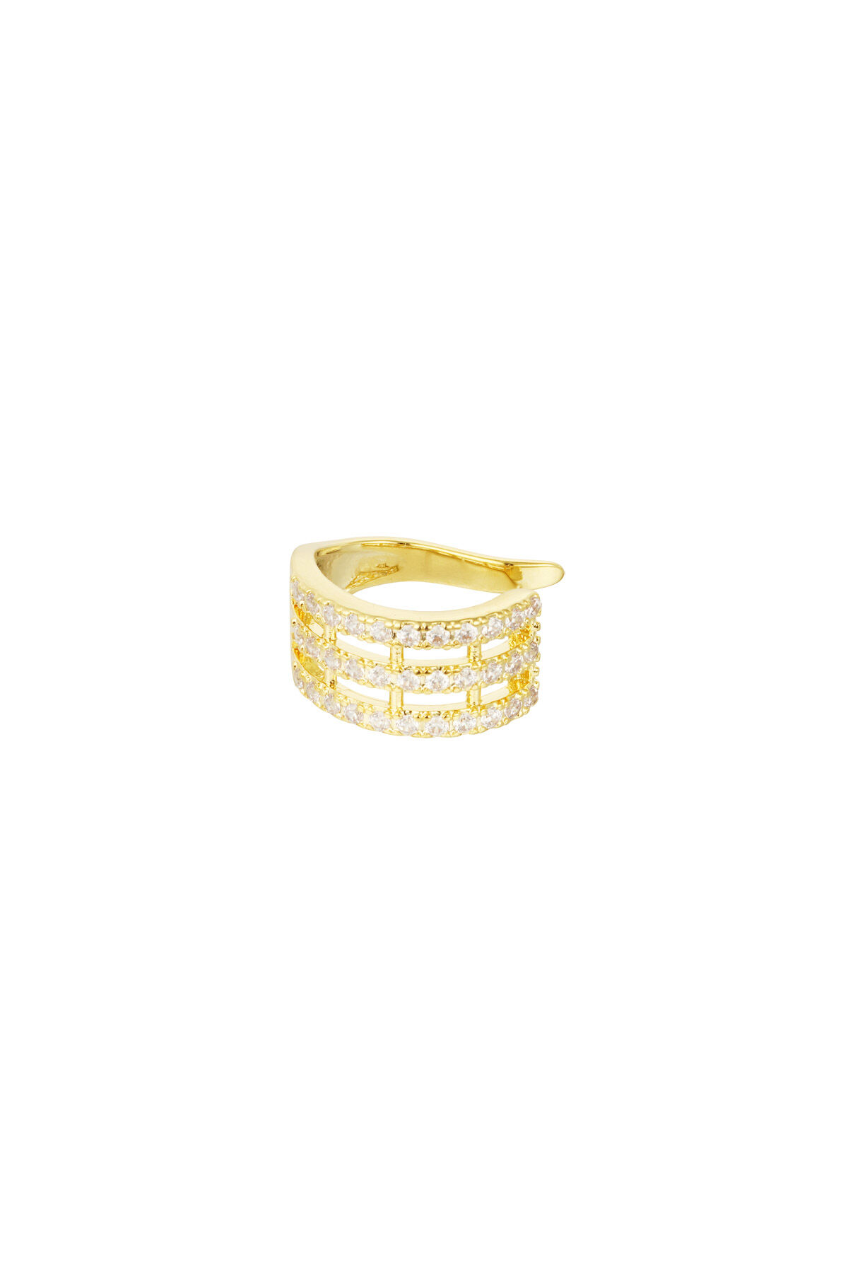 Brazalete para oreja Dazzle - dorado h5