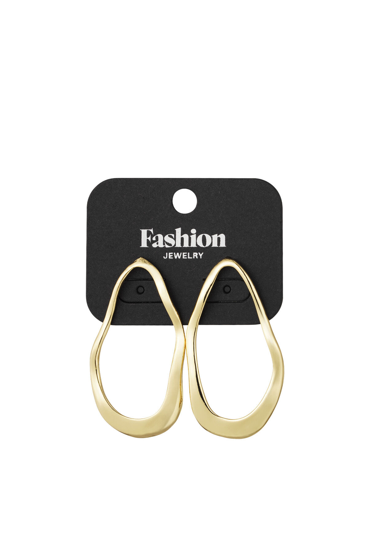 eleganti orecchini rotondi di tendenza - color colore oro Immagine2