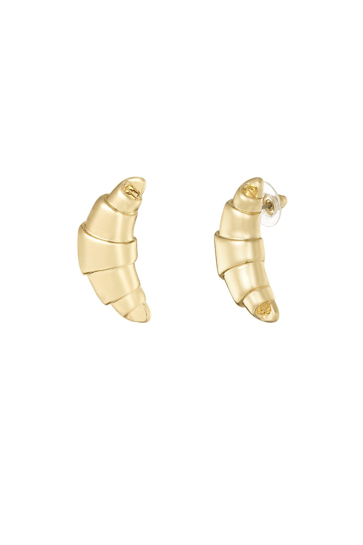 Boucles d'oreilles Croissant Doux - doré h5 