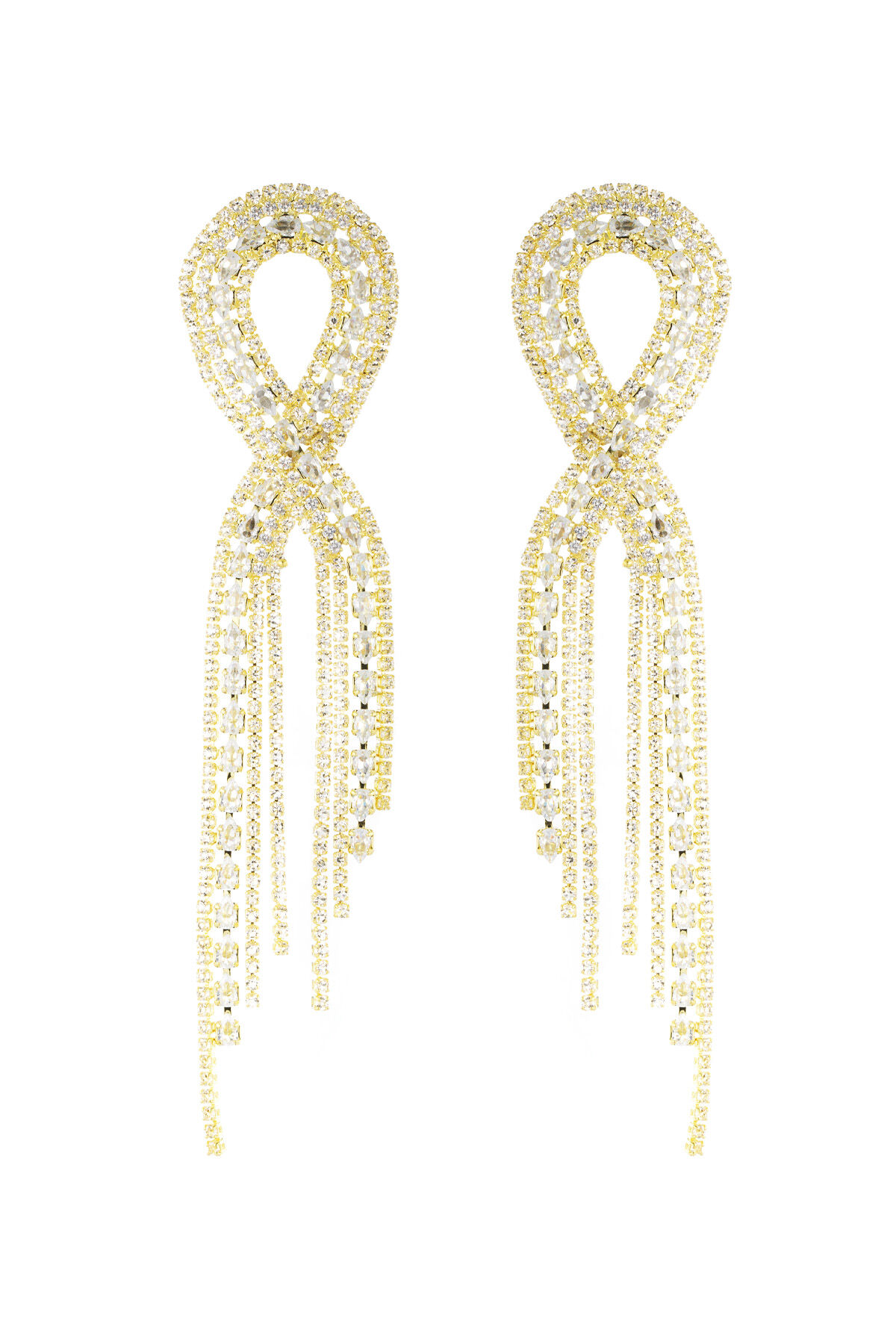 glimmering ribbon earrings h5 