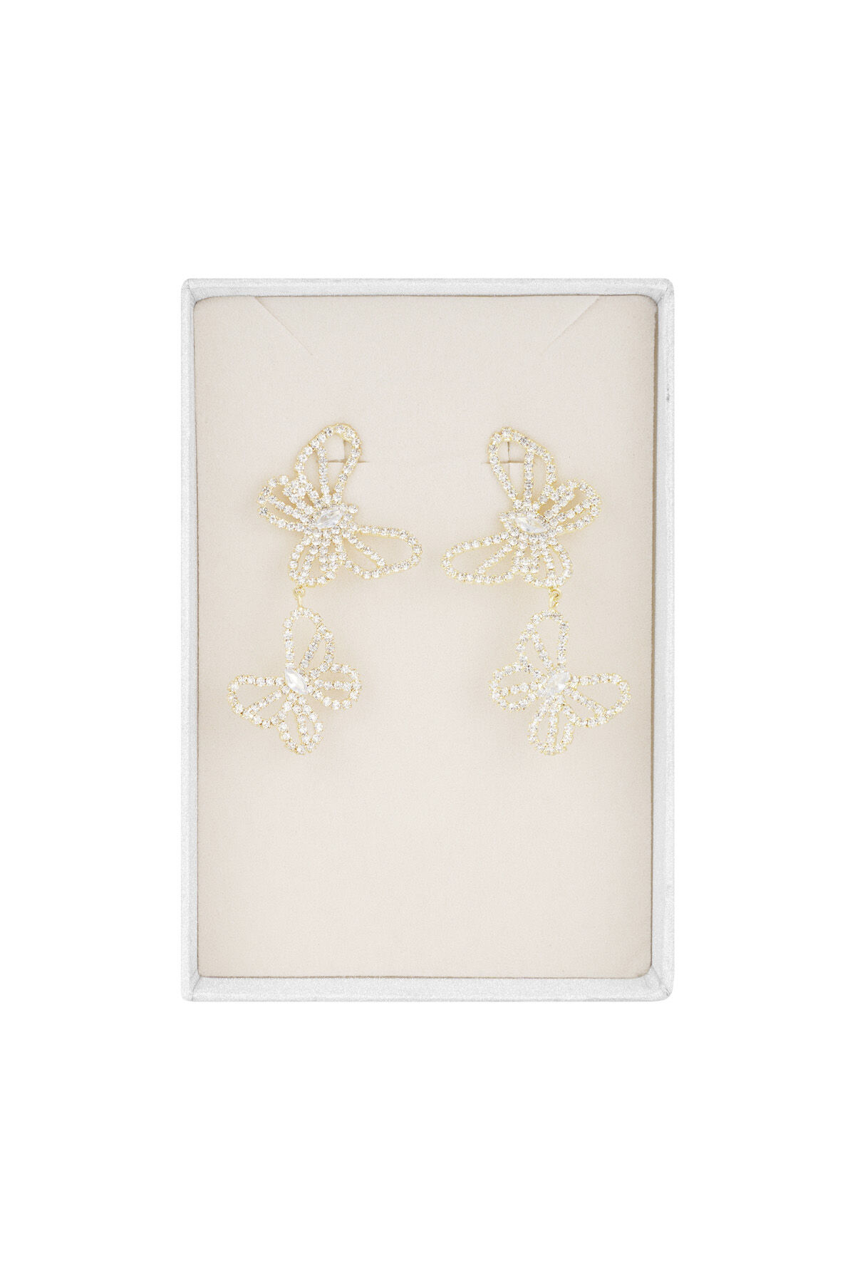 butterfly sparkle earrings 