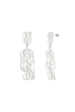 Orecchini Lunghi Con Texture Statement h5 