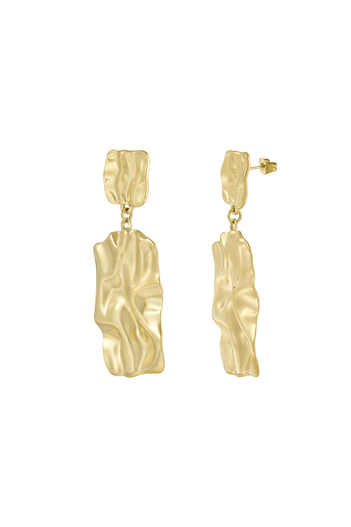 boucles d'oreilles longues à texture tendance