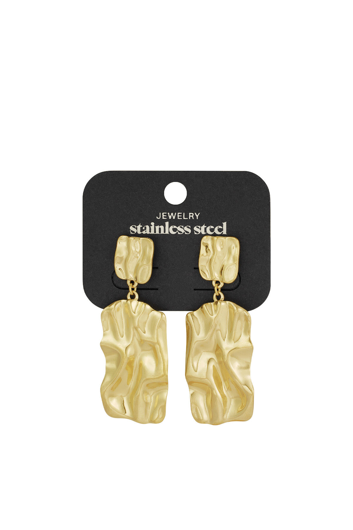 boucles d'oreilles longues à texture tendance h5 Image3