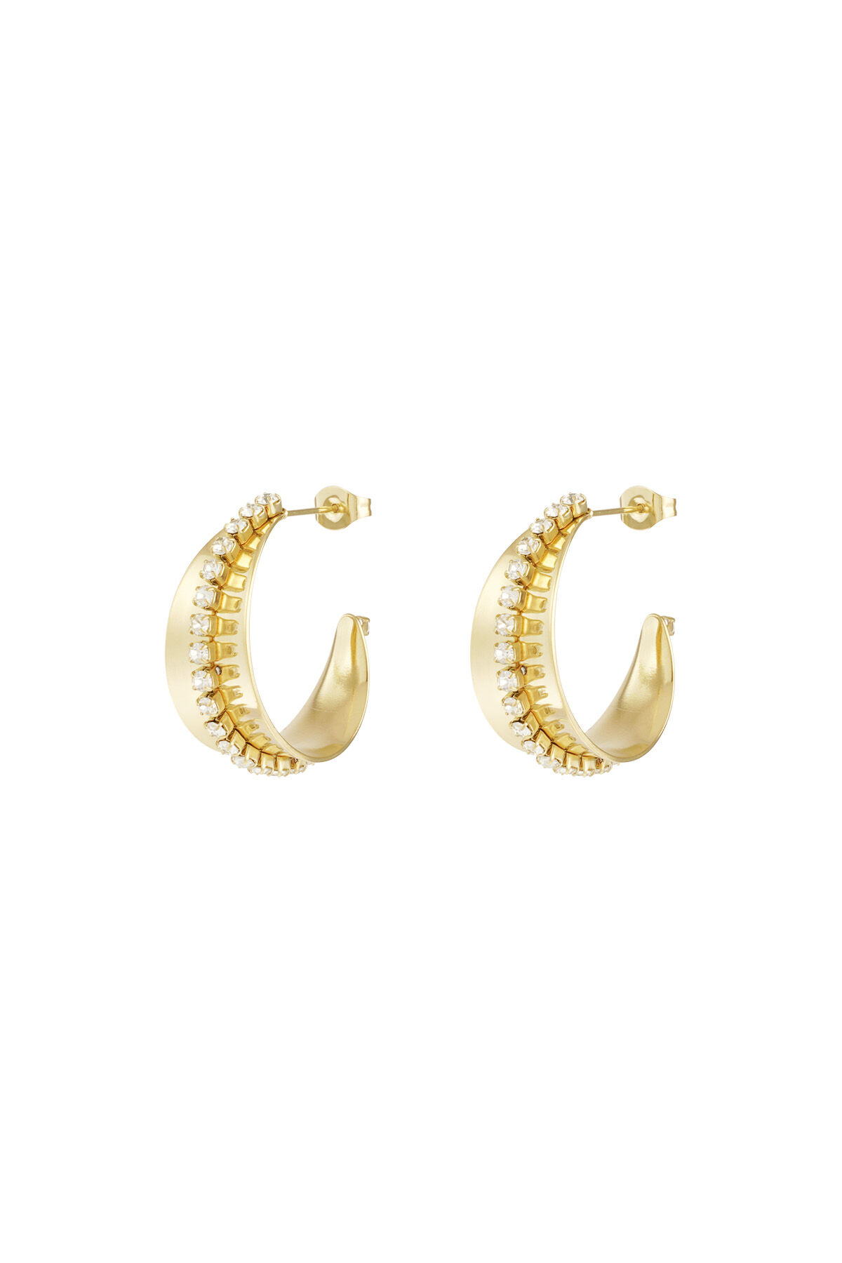 boucles d'oreilles créoles sparkle & shine h5 