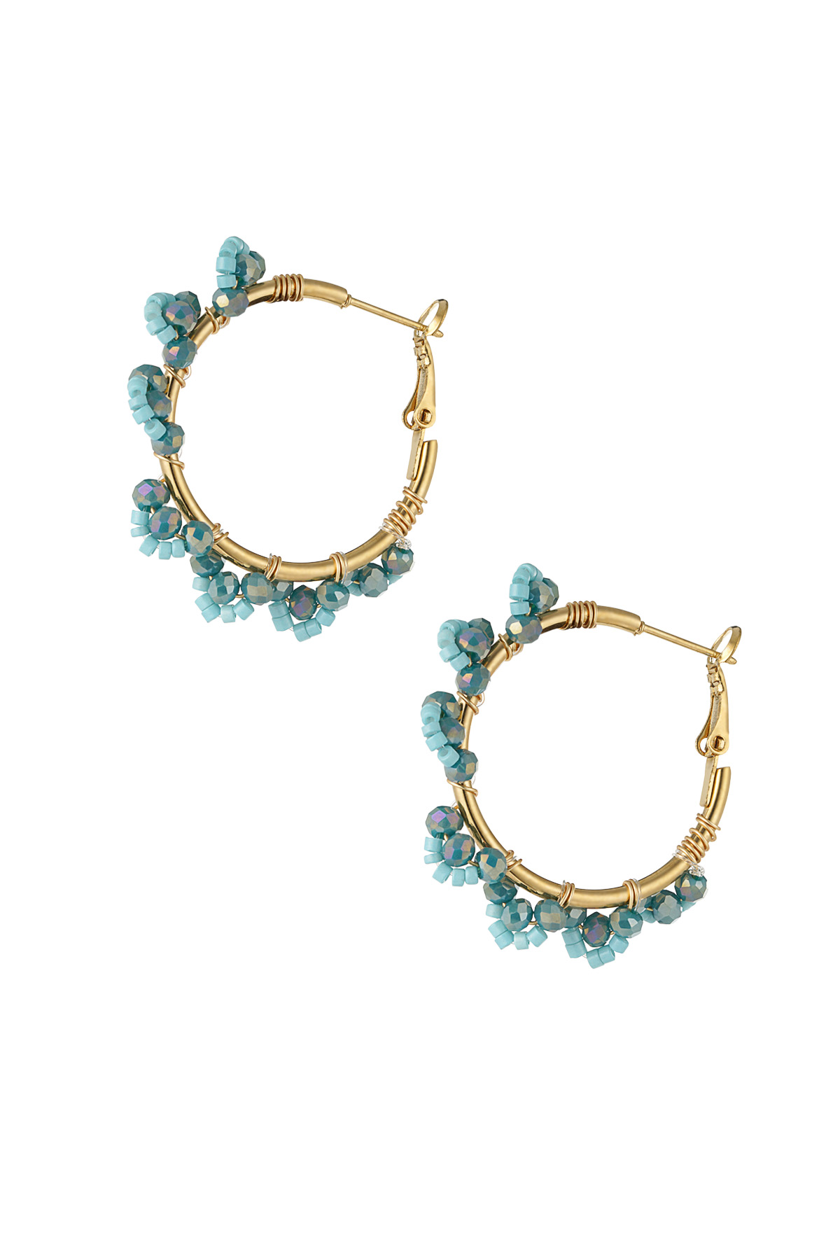 Boucles d'oreilles perles fête 