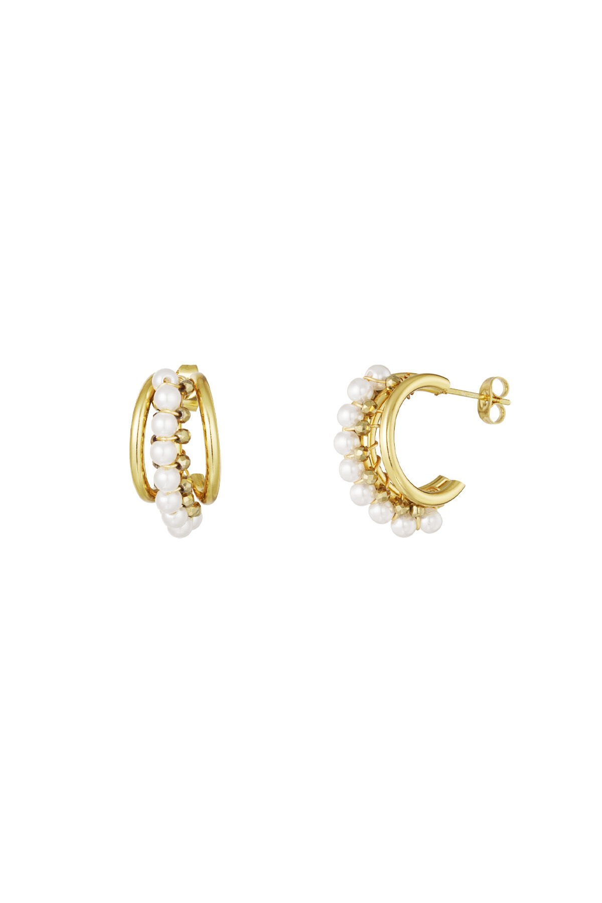 pendientes de perlas con diseño llamativo h5 