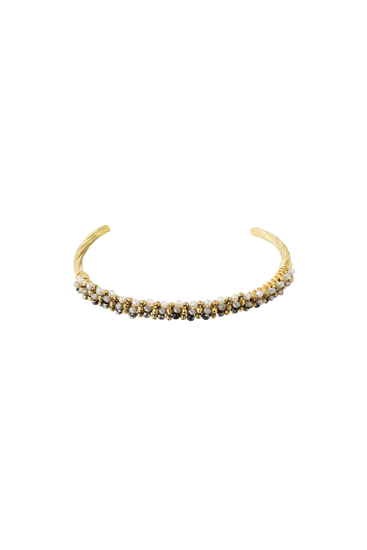 Bead Fiesta Armband - Schwarz & Grau 2