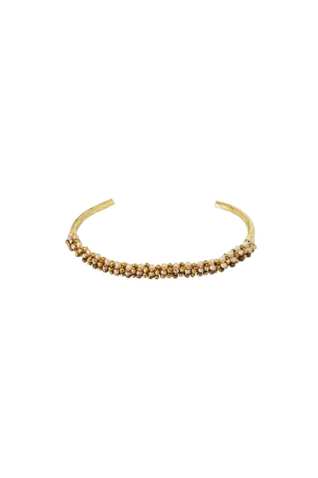 Bead Fiesta Armband - Schwarz & Grau