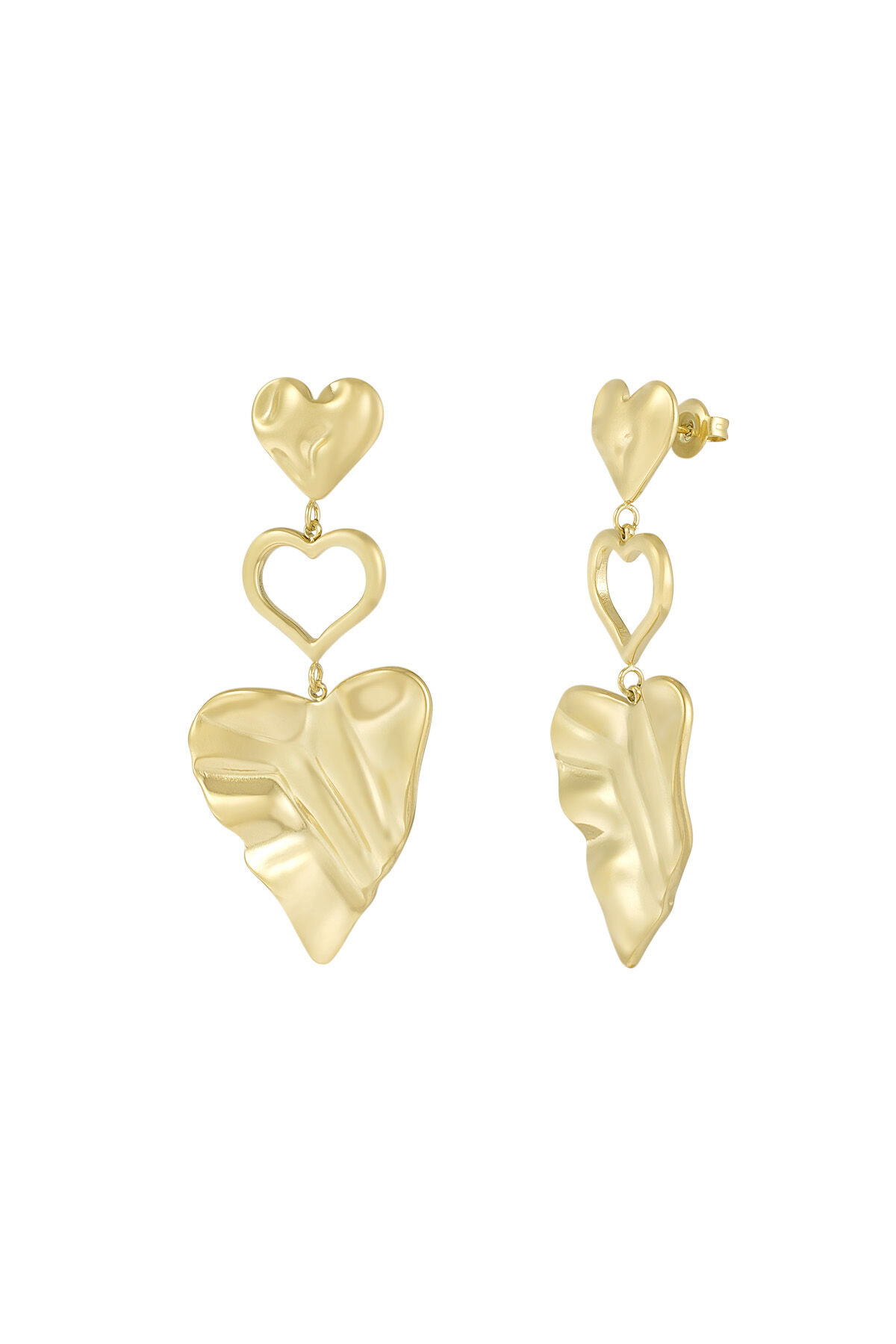 boucles d'oreilles en forme de coeur 2