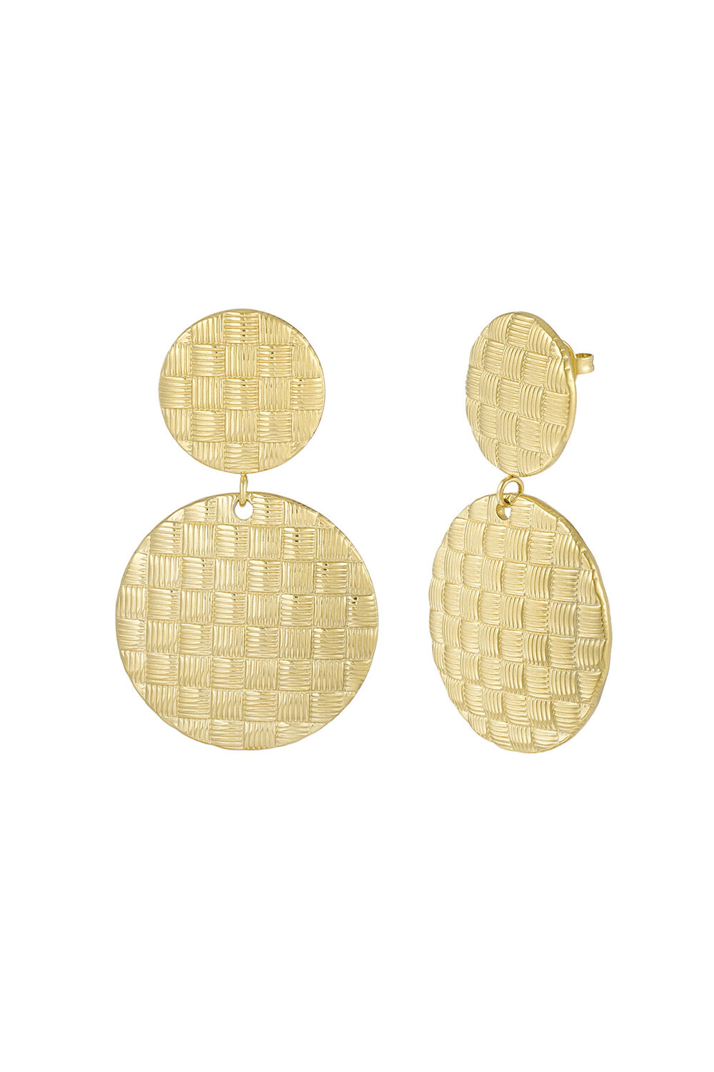 orecchini textured rounds