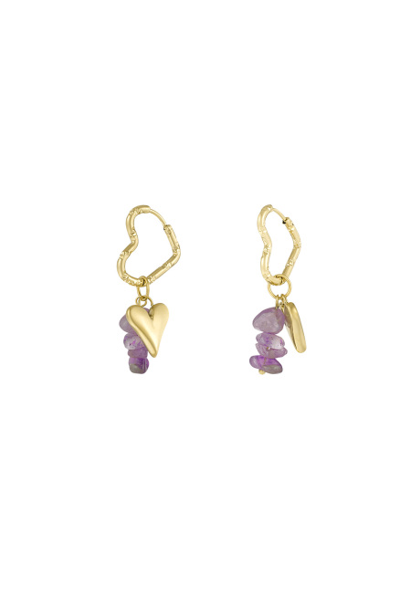 Heart & Stone Earrings