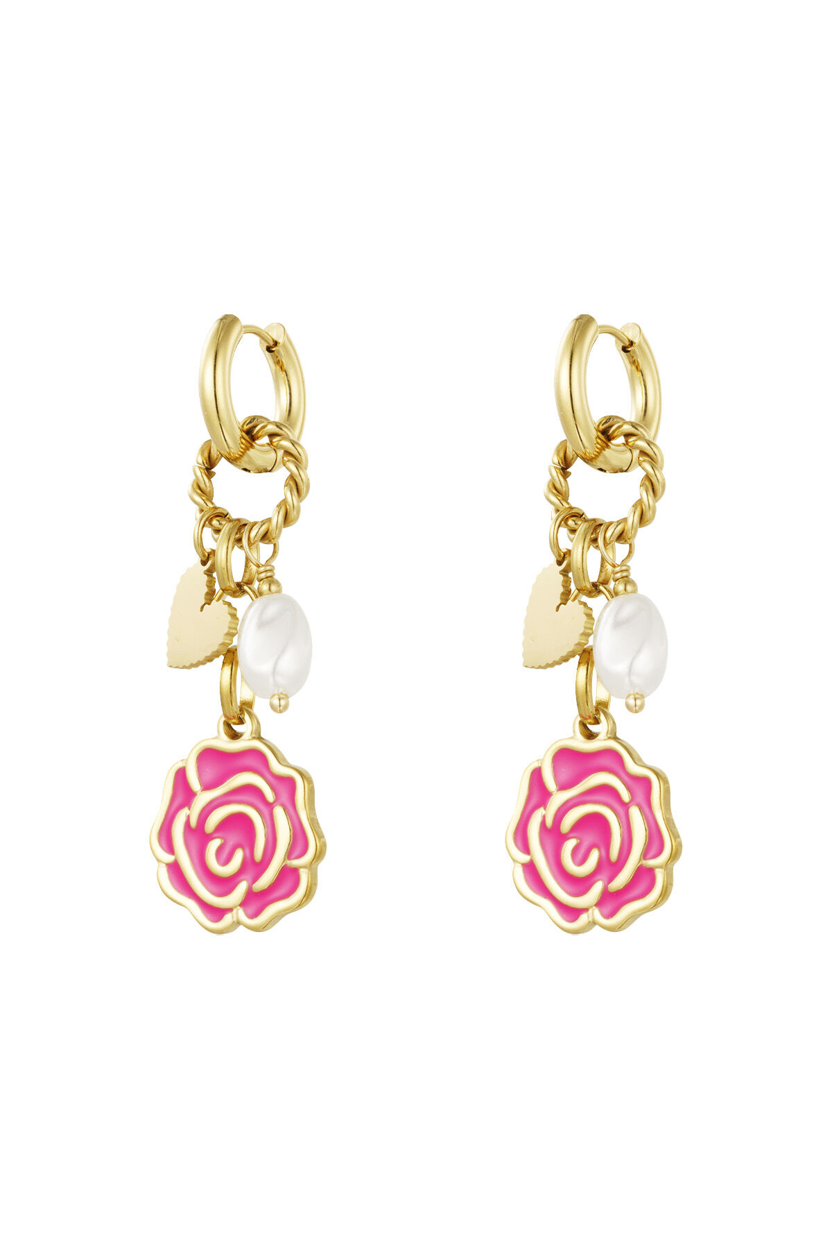 Earrings forever rose 2