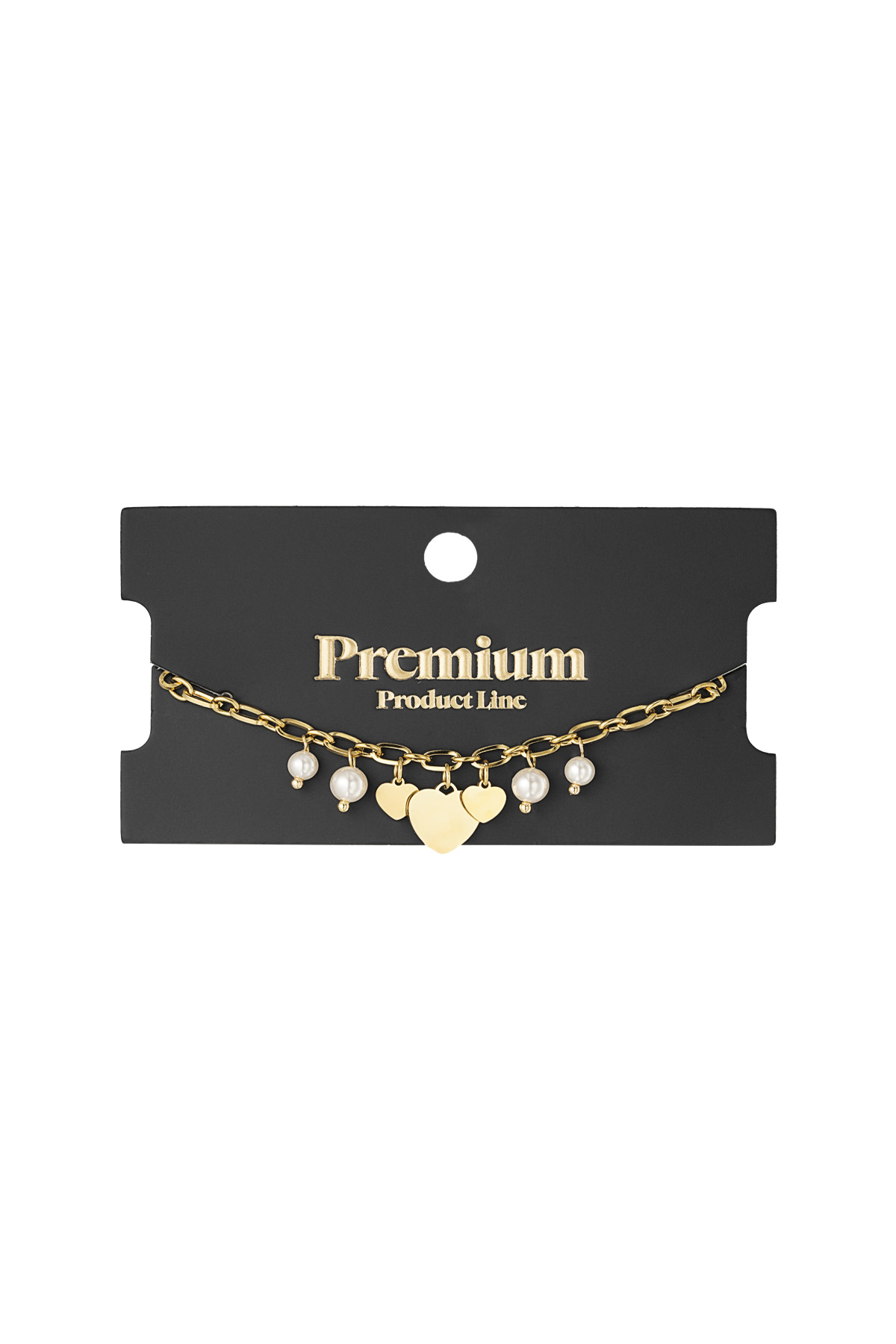 pulsera corazones y perlas Imagen3