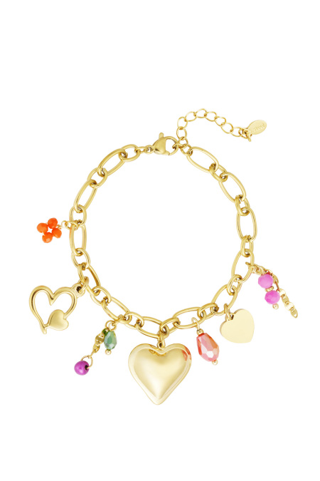 statement charms bracelet