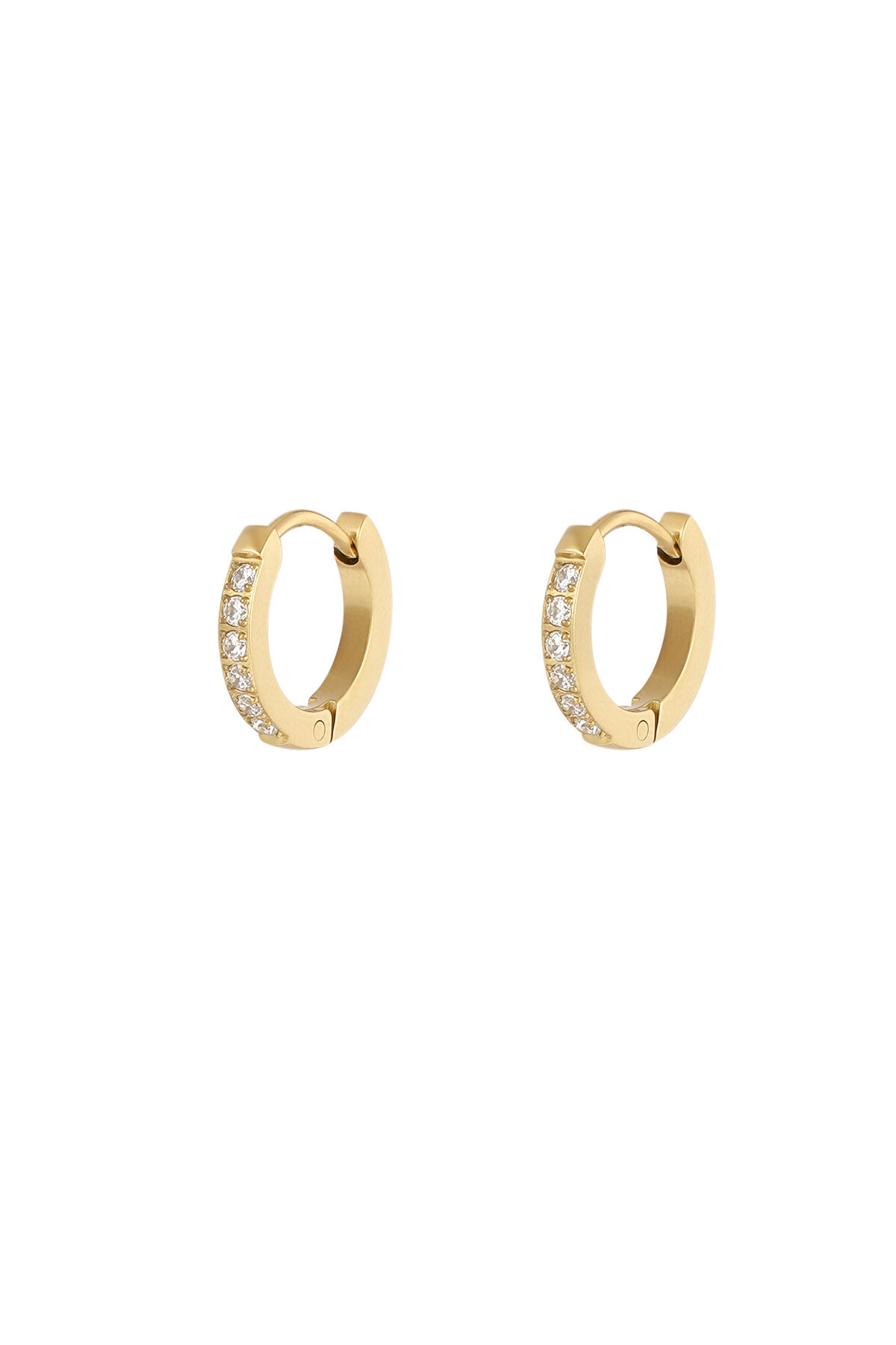 Dazzle-Ohrringe mit Diamanten – Goldfarbe - Goldfarbefarbe h5 