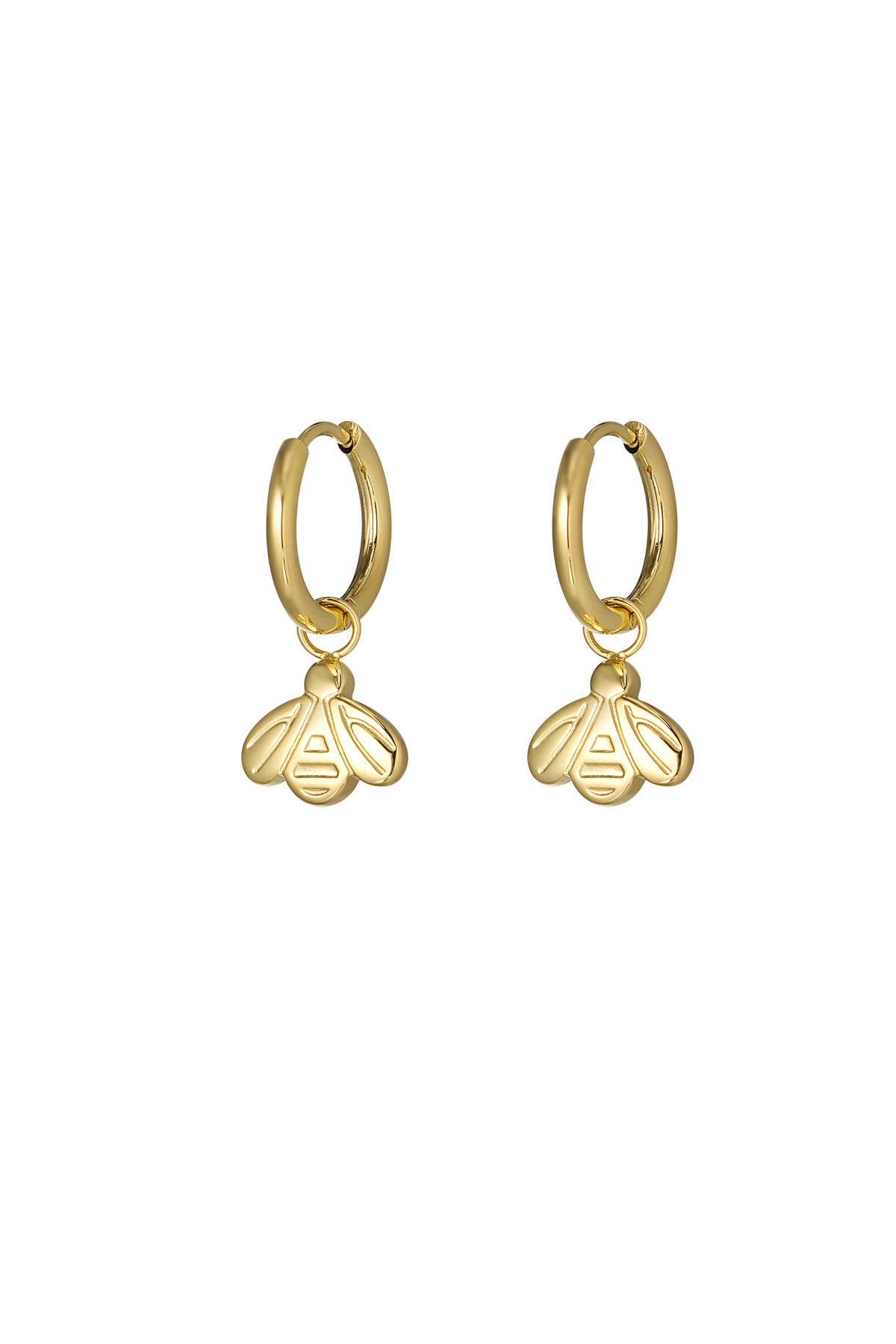 bee charm earrings