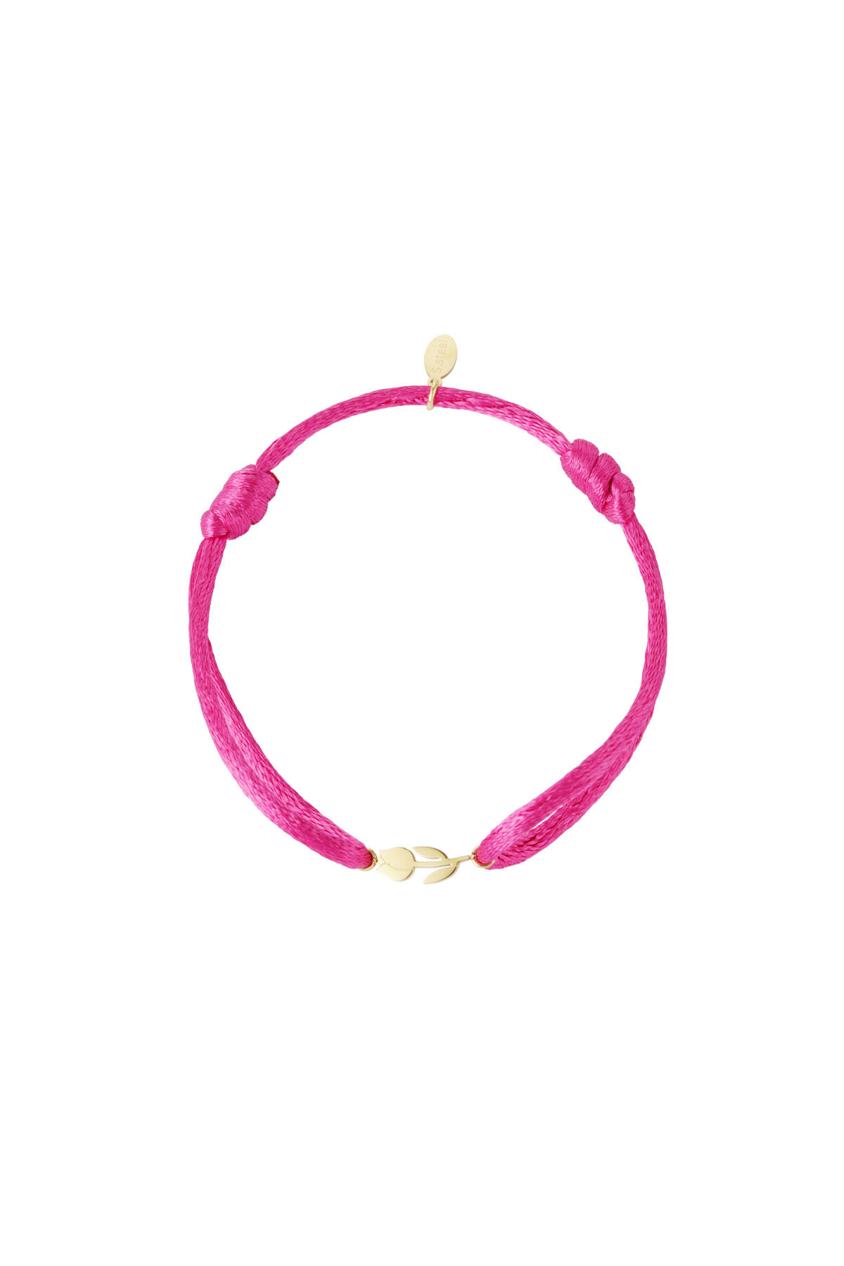 Satin bracelet tulip