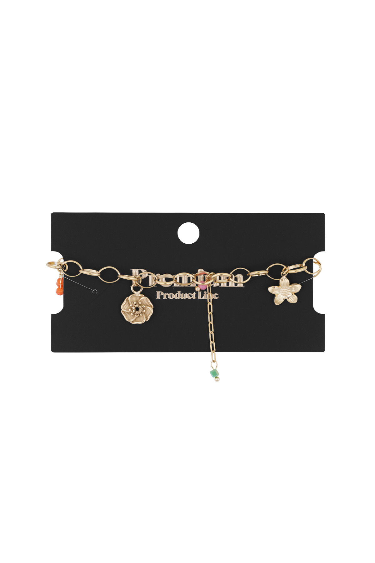 Pulsera Charm Flor Dash - Color Oro h5 Imagen2