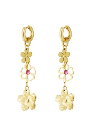 Bloom baby earrings - Silver Color color h5