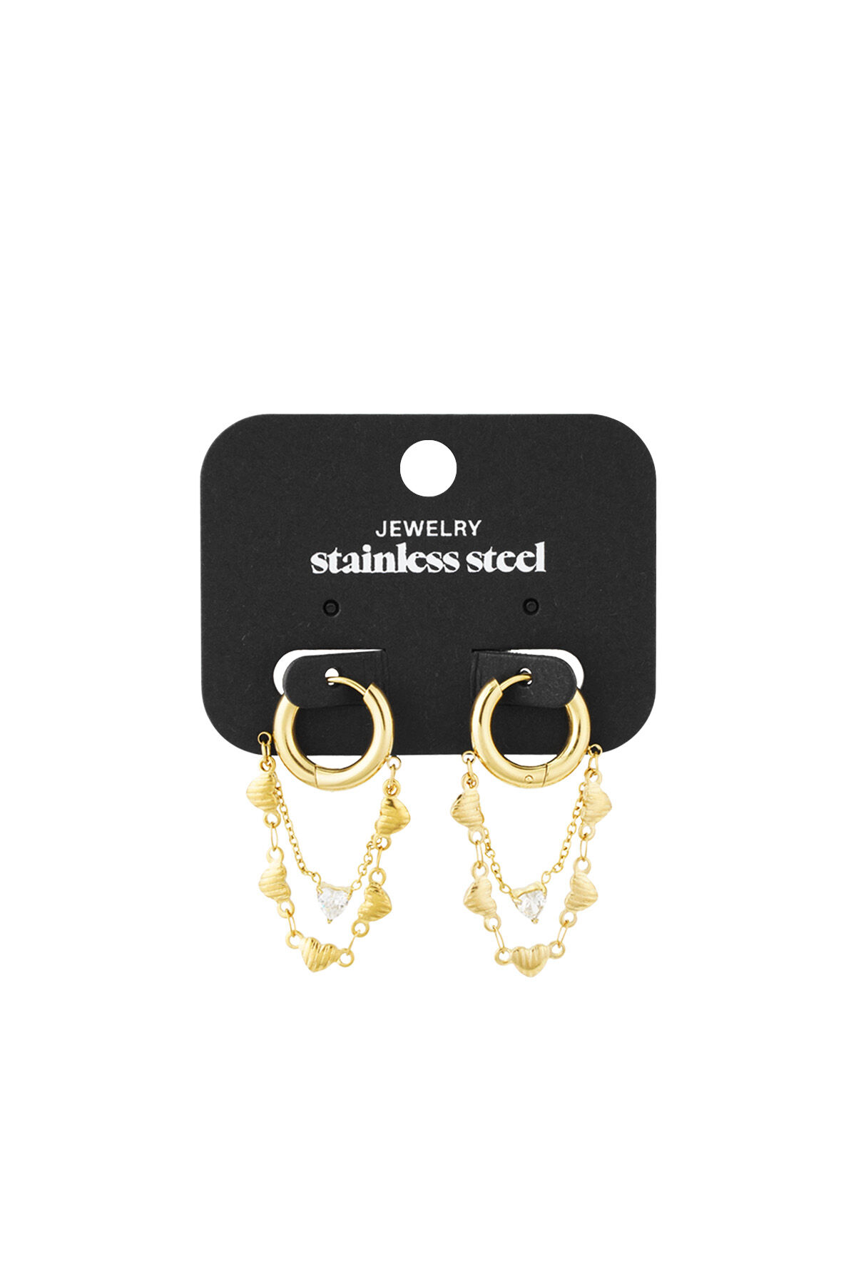 earrings chain of hearts Picture2