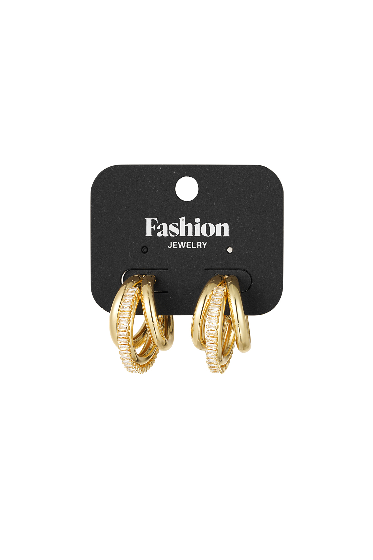 boucles d'oreilles créoles triples Image2