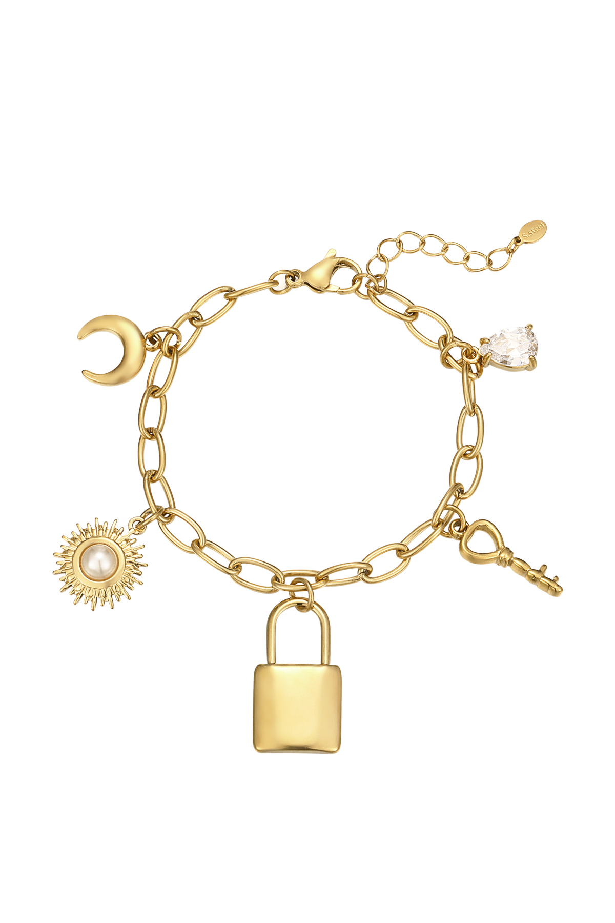Schlüssel zu meinem Herzen Armband - Goldfarben 2