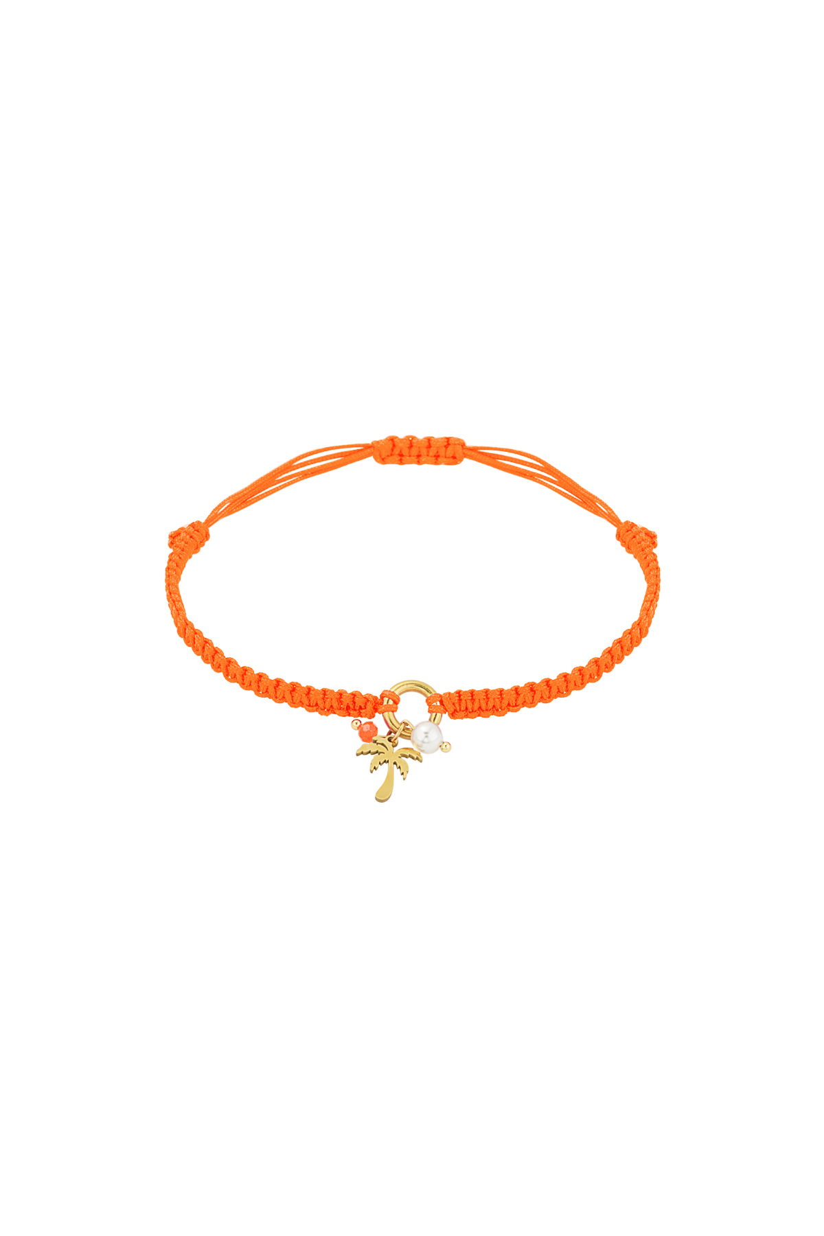 Bracelet Palm Paradise - Couleur orange et or h5 