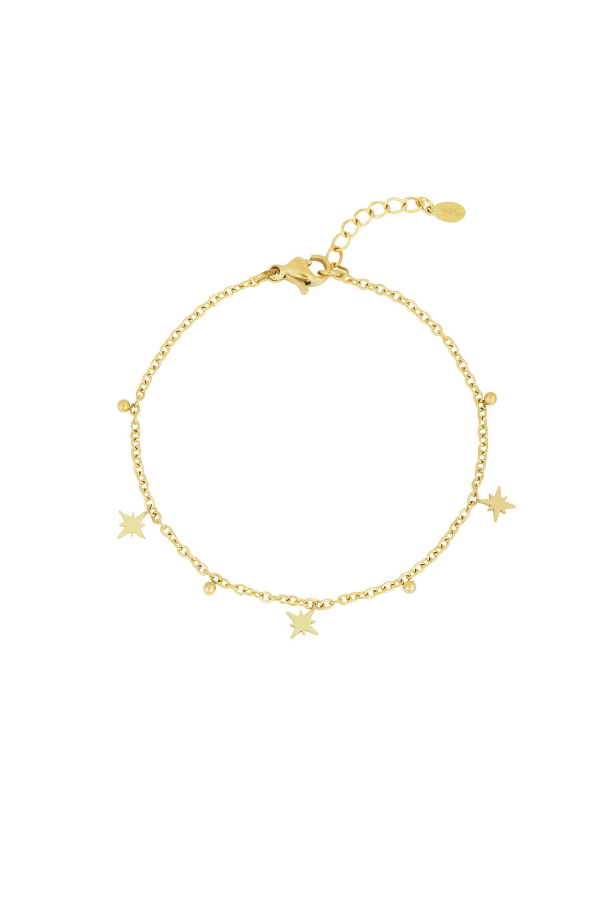Pulsera estrellas brillantes - Sello dorado 