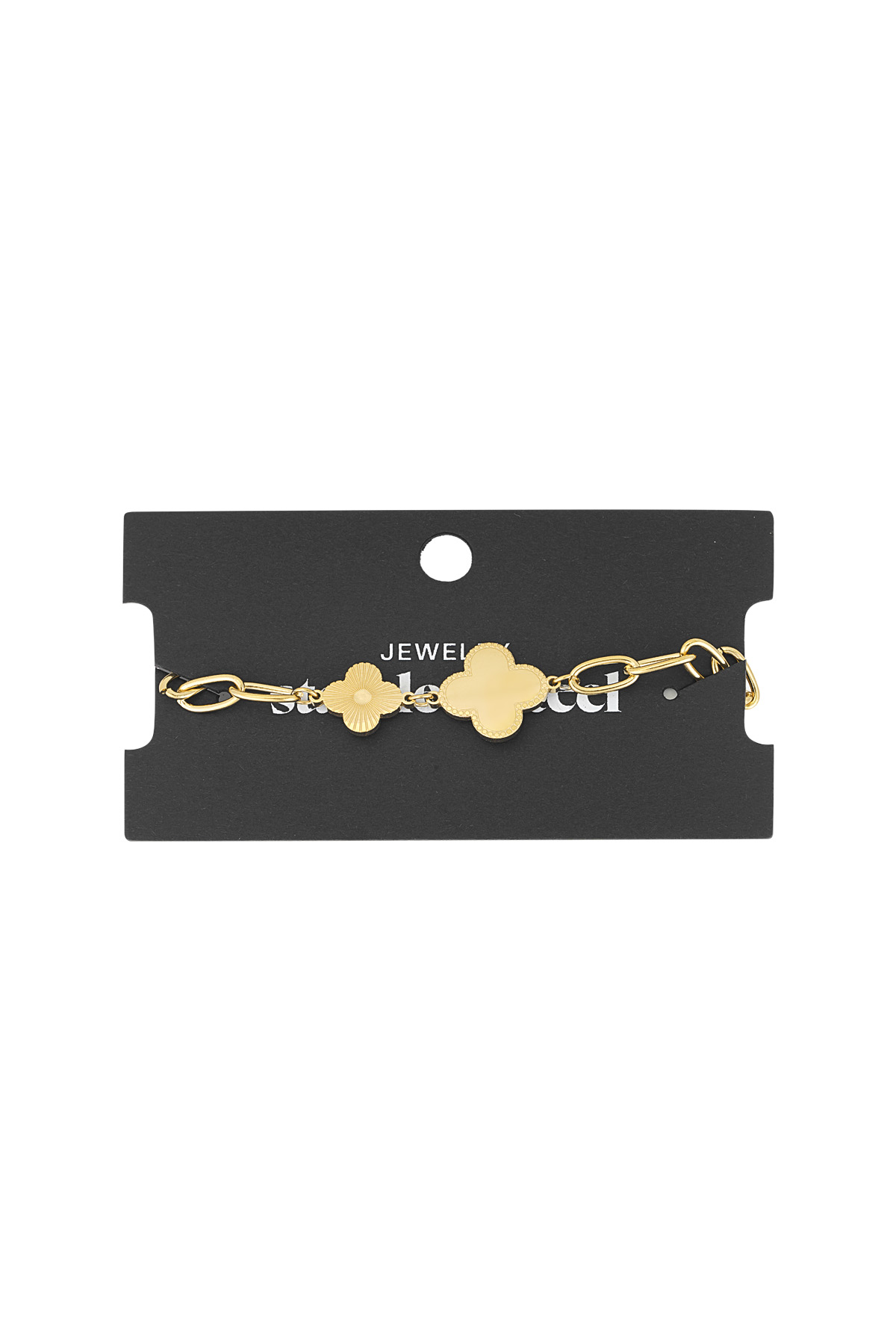 pulsera de eslabones tipo trébol h5 Imagen2