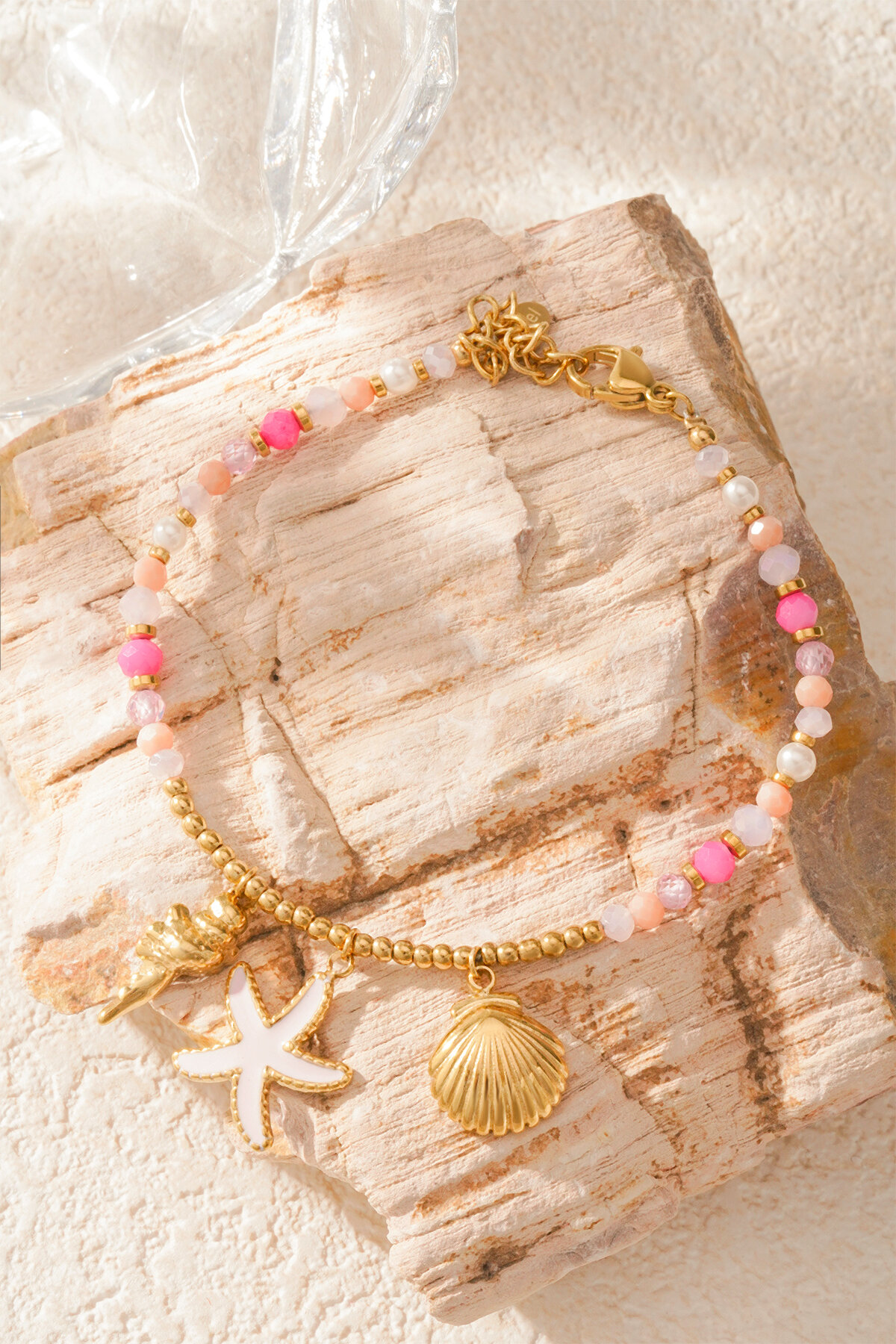 Bracciale rosa beach babe Immagine5