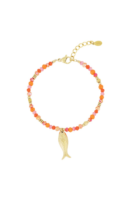 Fish & beads bracelet