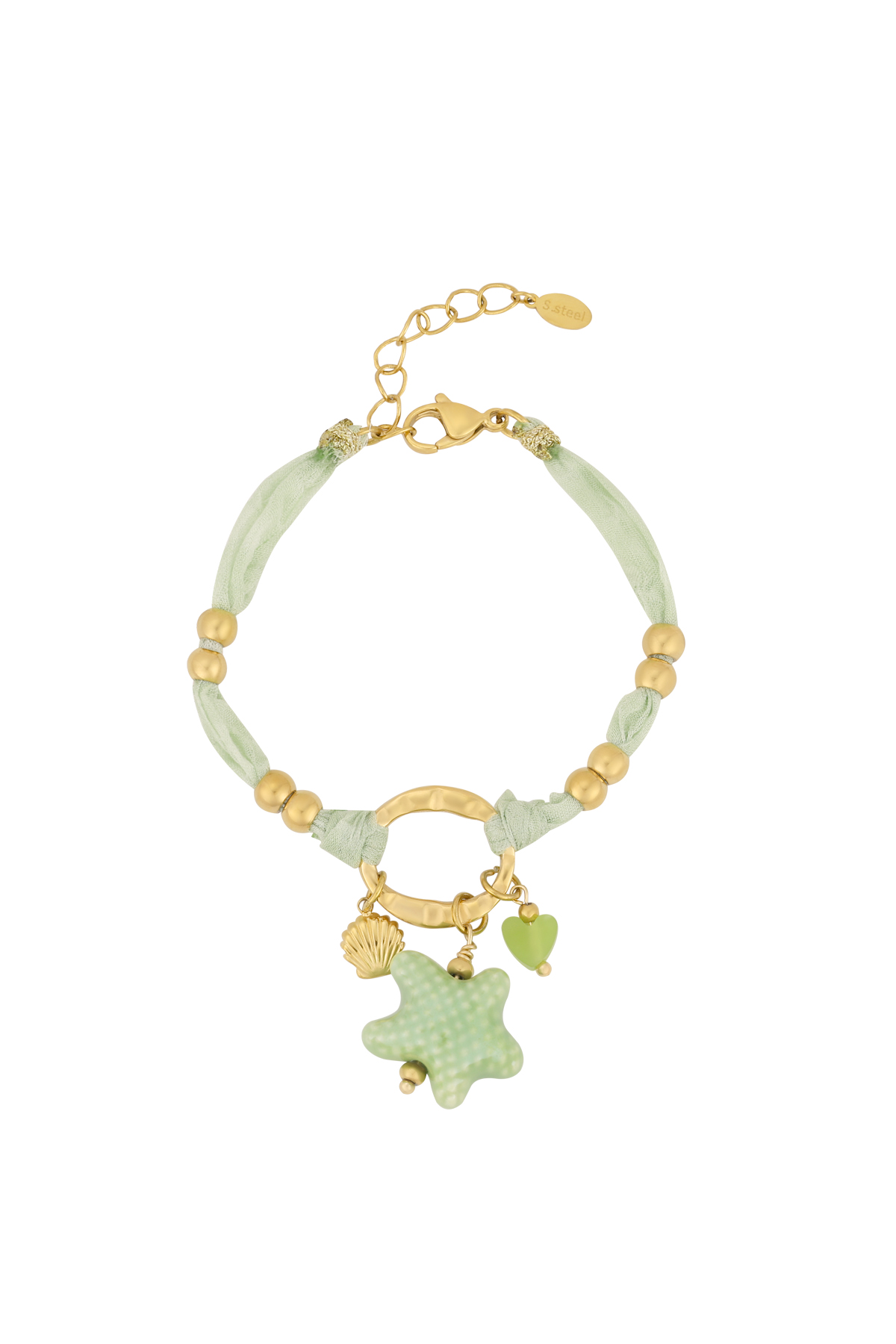 Bracciale Stellato - Colore Verde e Oro 2