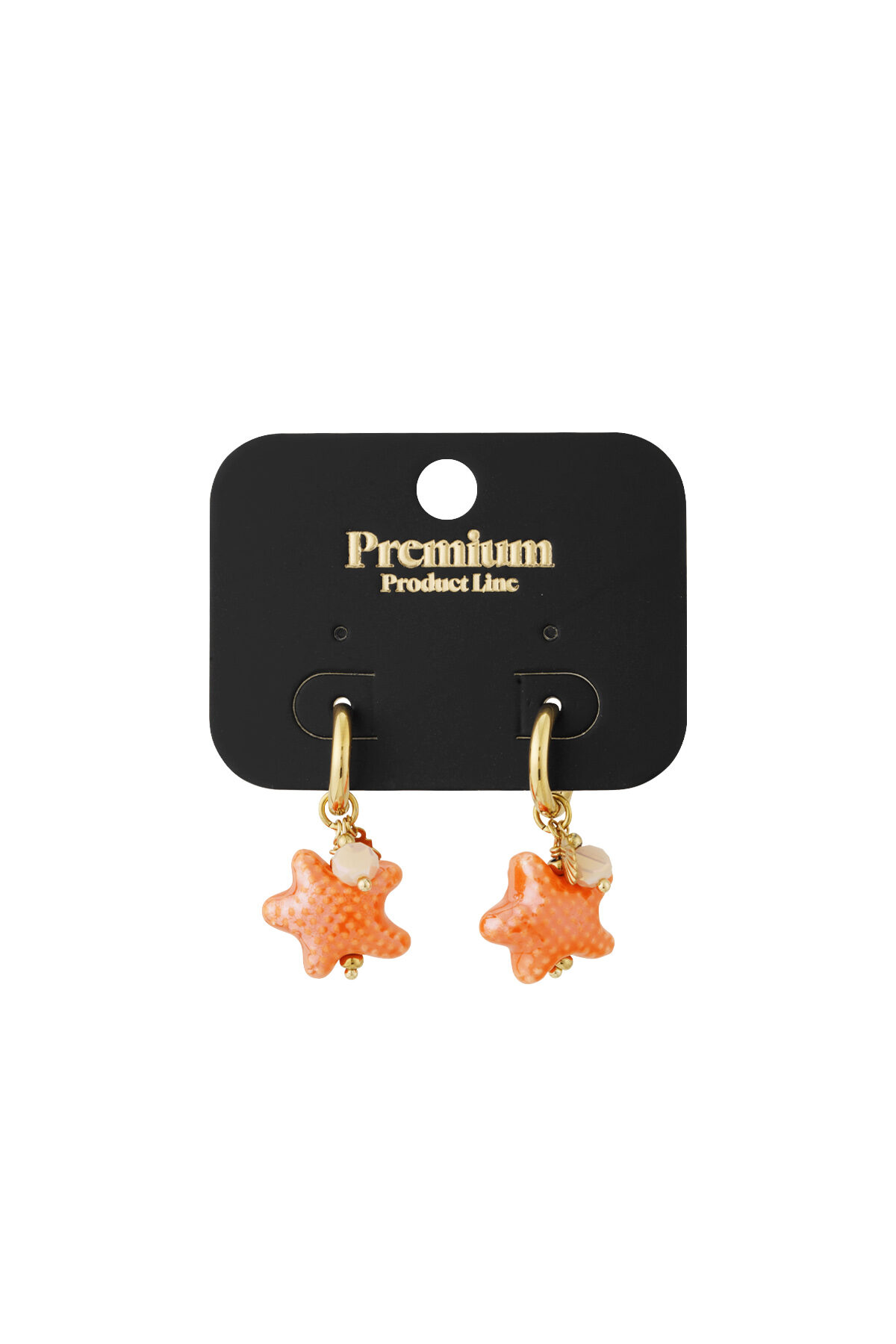 Pendientes estrellados - Color azul y dorado h5Imagen5