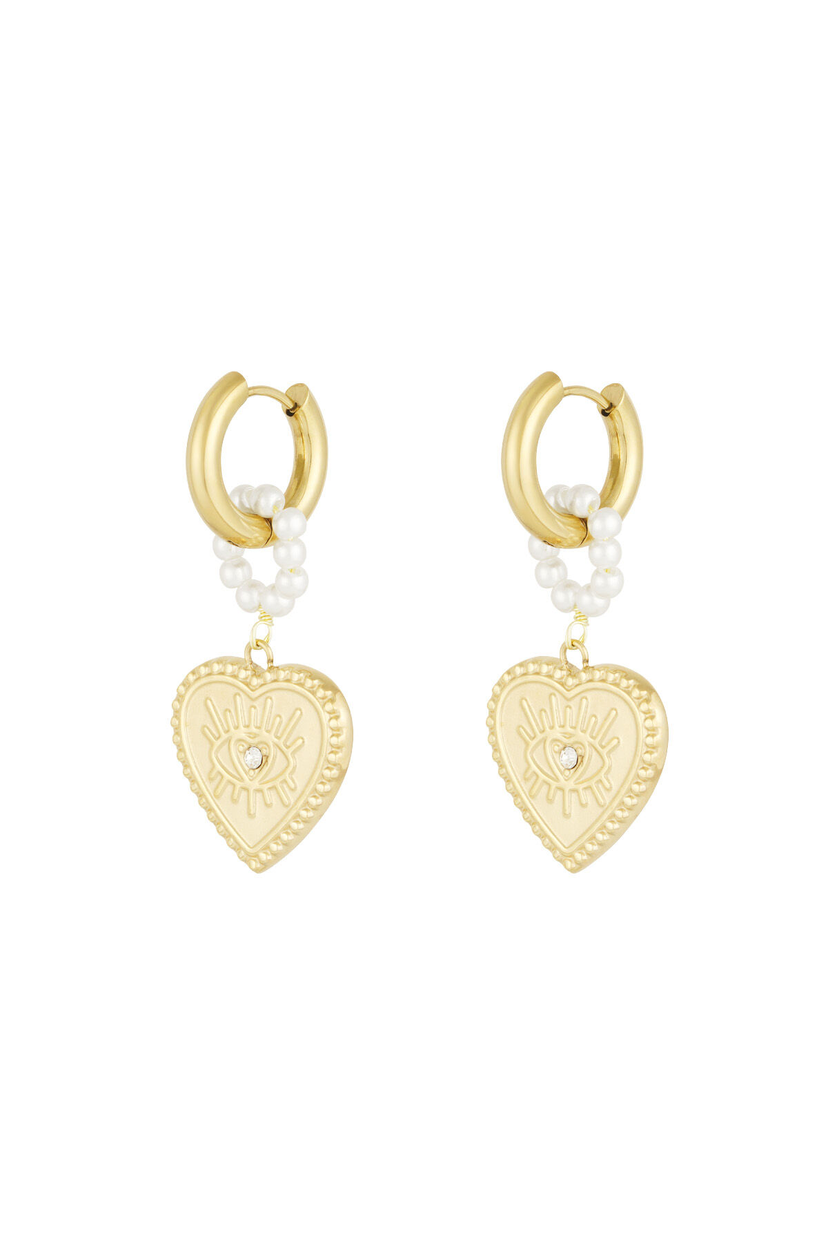 charming heart oorbellen