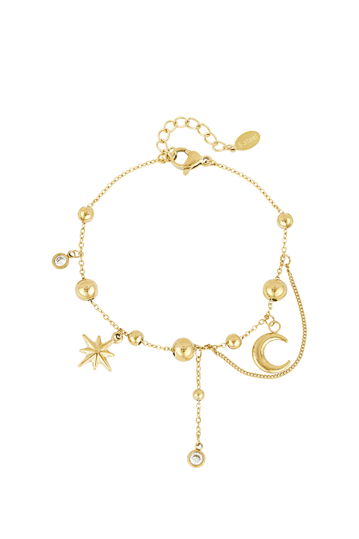 bracciale trendy a forma di luna h5 