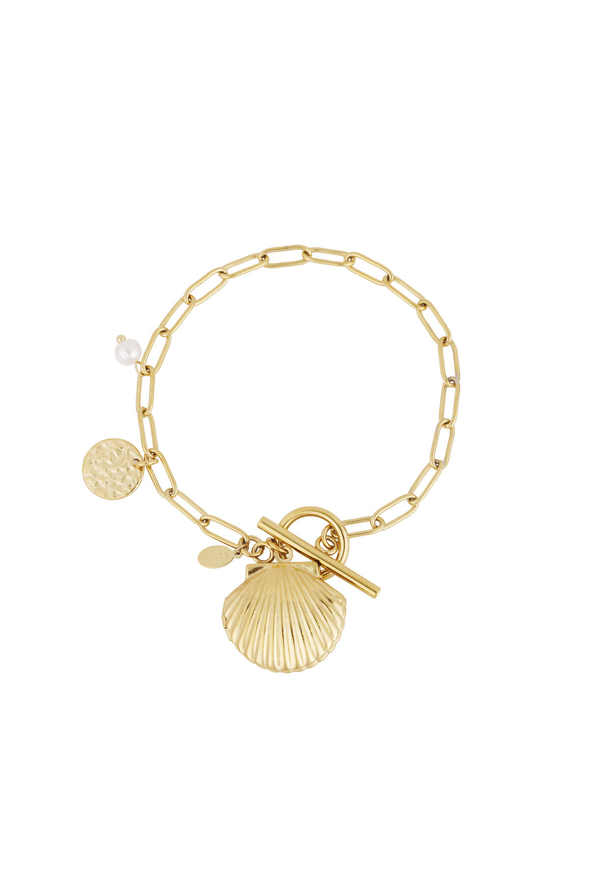 armband met schelp bedel h5 