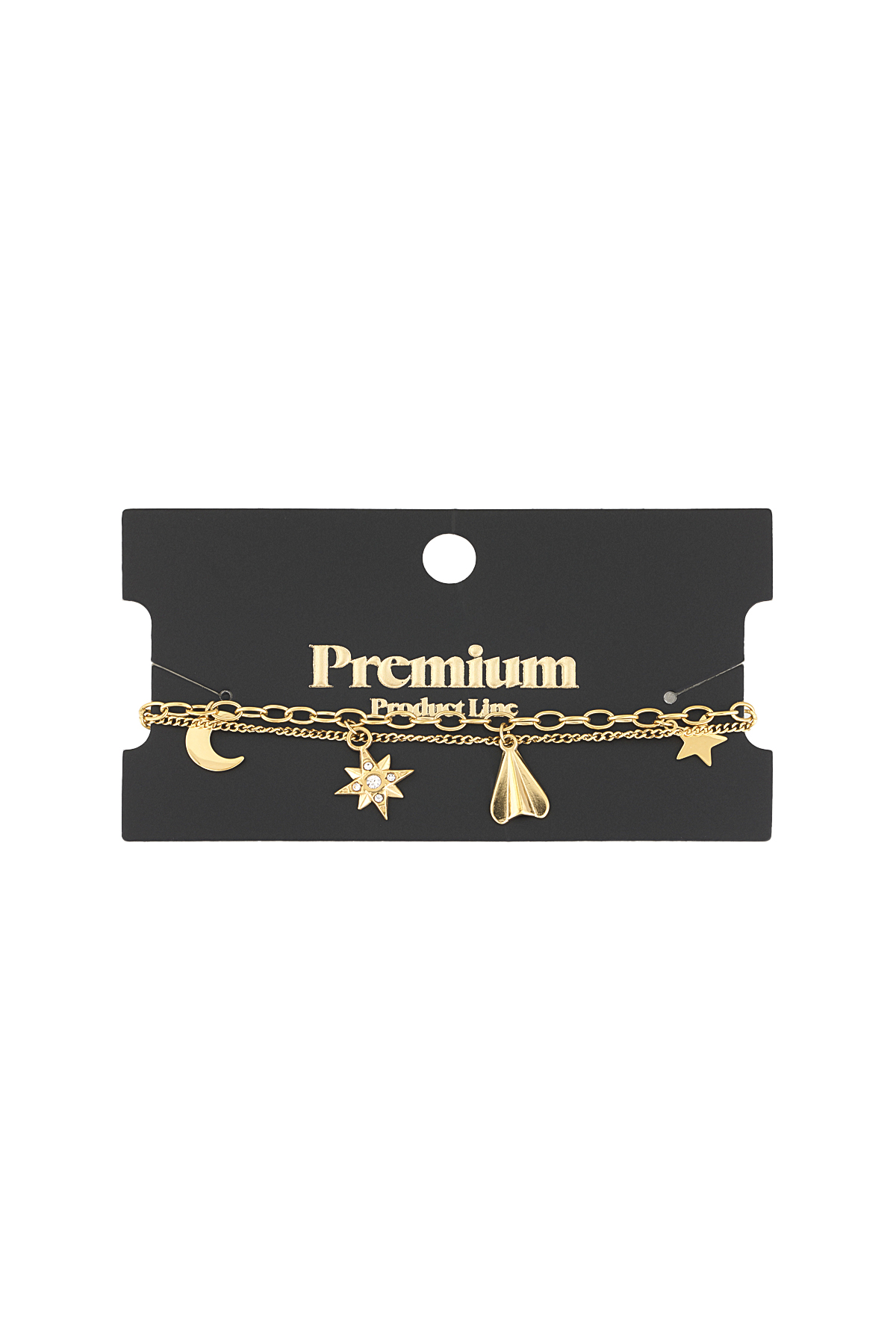 Pulsera Charm Tono Celestial - Color Oro Imagen3