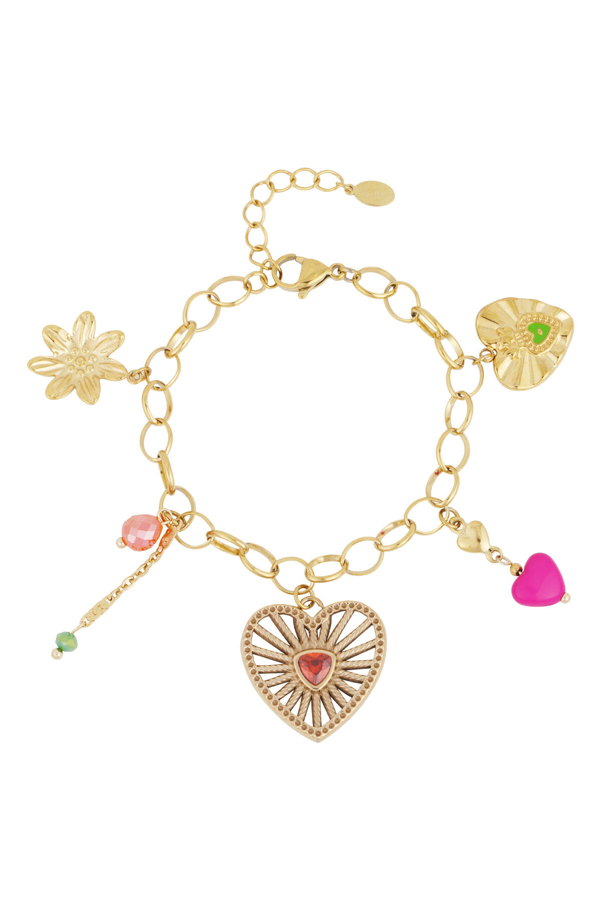 Charmantes Charms-Armband - goldfarben 2