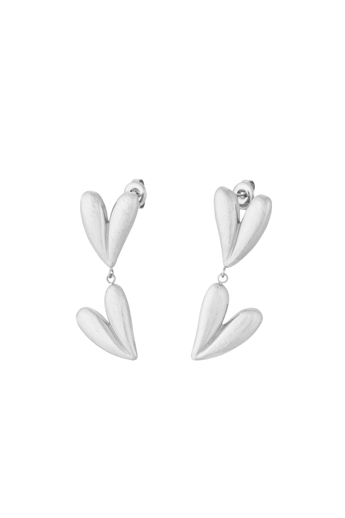 double heart earrings 2