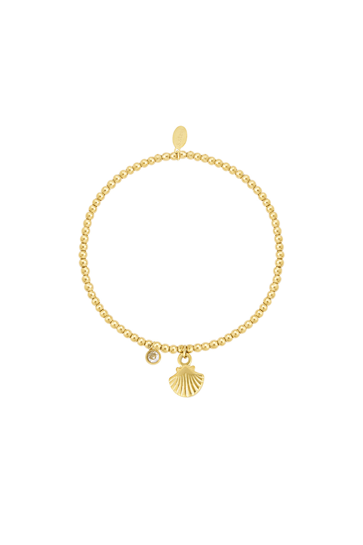pulsera sencilla concha brillante 