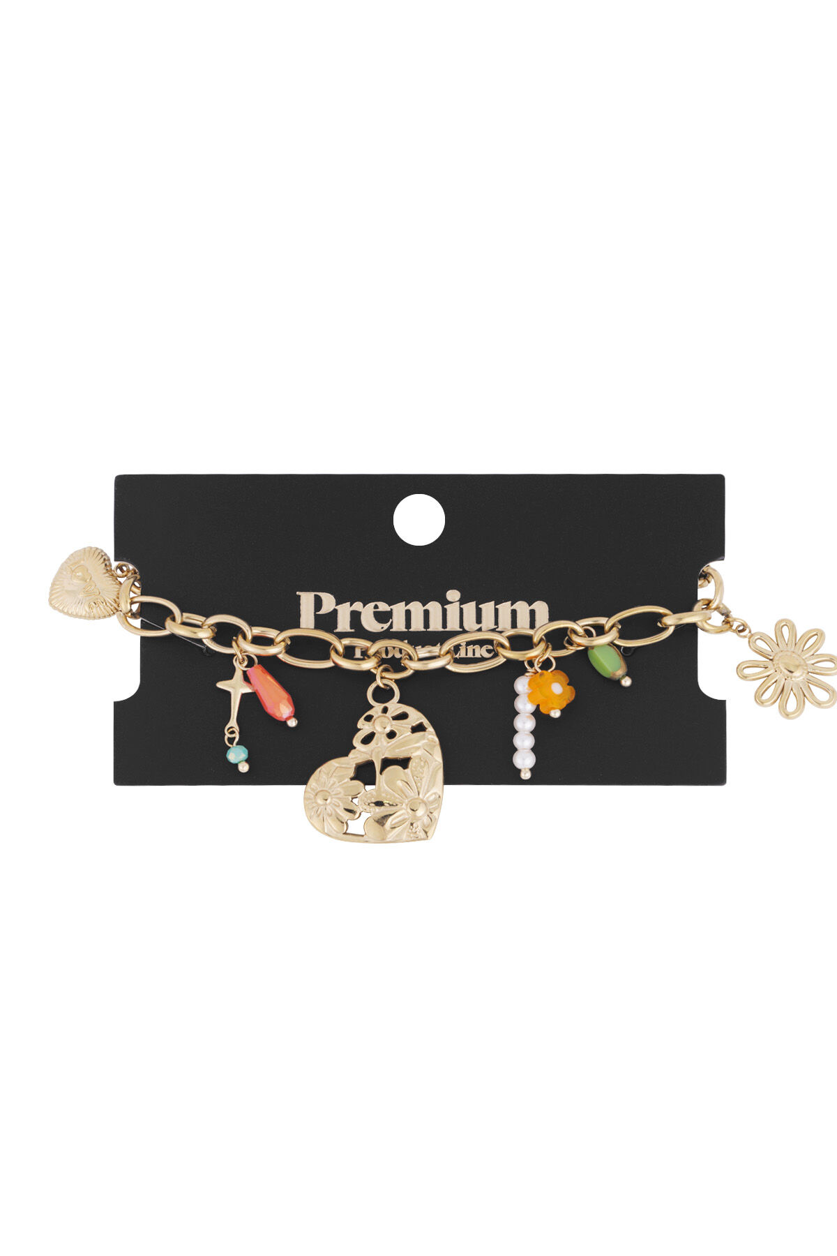 pulsera de eslabones con charms grandes Imagen3