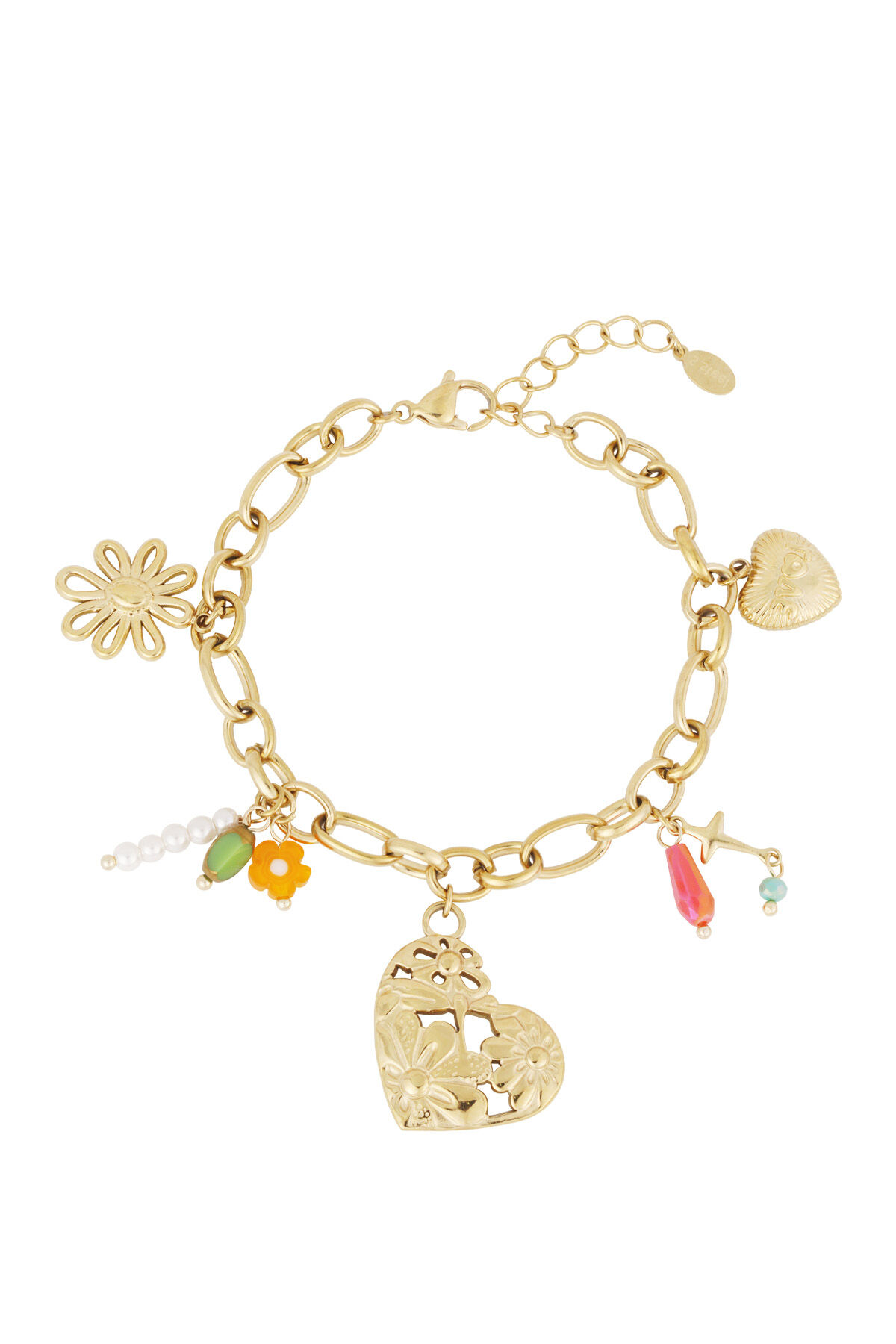gliederarmband mit großen charms  2