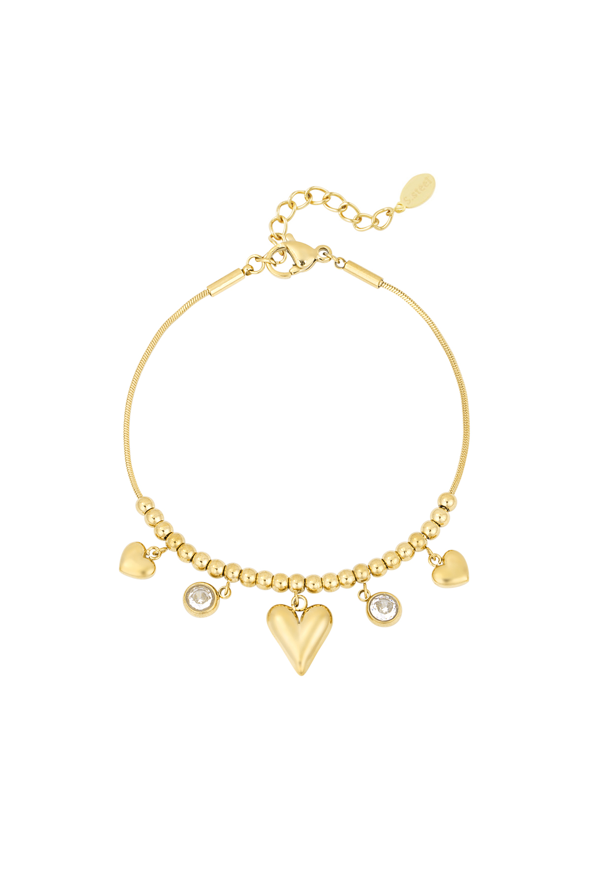 pulsera corazón brillante h5 