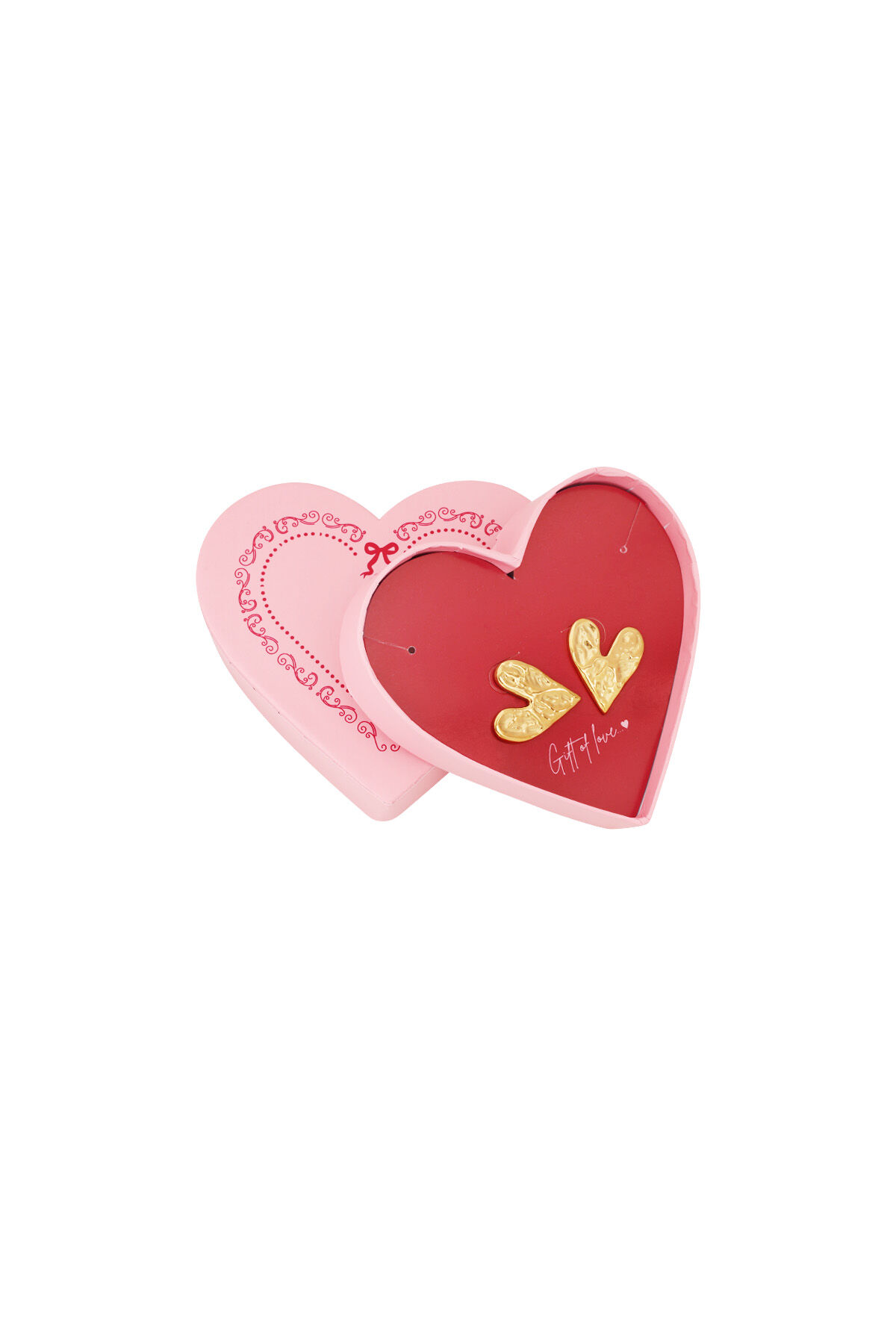 dono d'amore orecchini a forma di cuore in acciaio inossidabile h5 Immagine3
