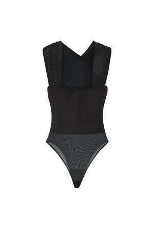 Spandex Shapewear Bodysuit One-Shoulder Design Contouring Fit h5 Picture11