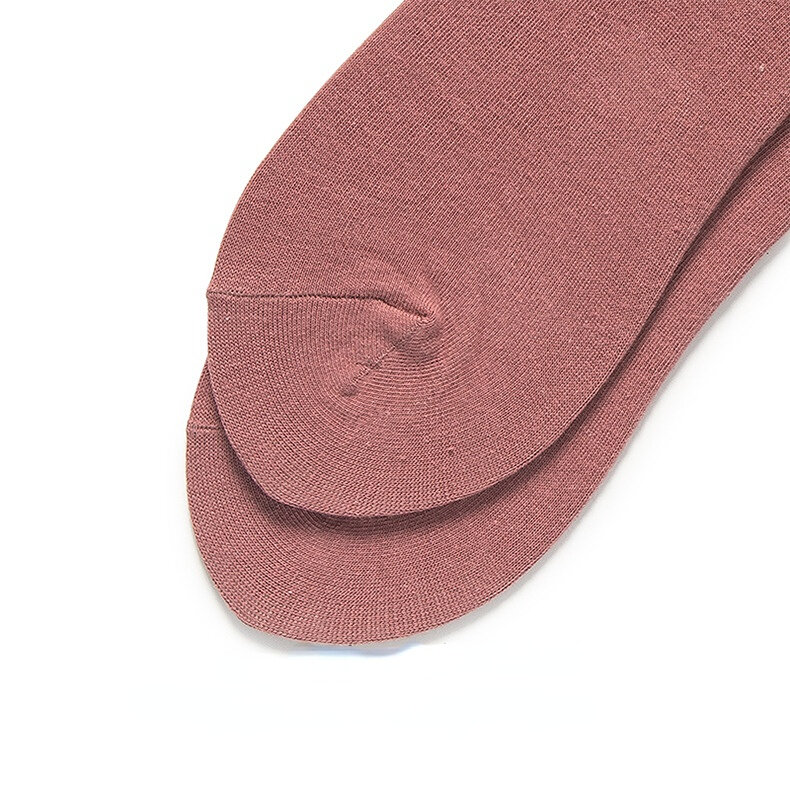 1 paire de chaussettes mi-mollet basiques et polyvalentes de couleur unie h5Image3