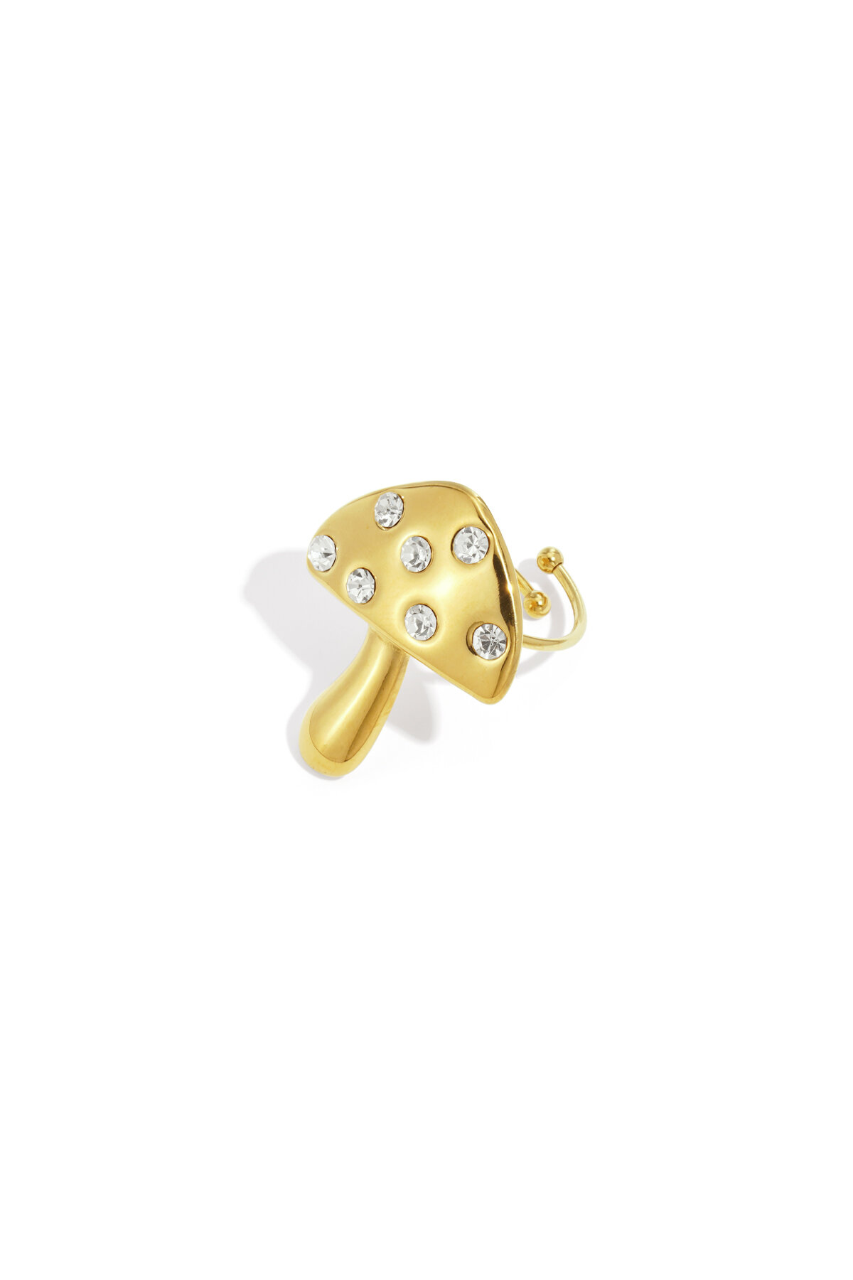 Stainless Steel Statement Rings plant Casual Daily Simple Series Women's jewelry 