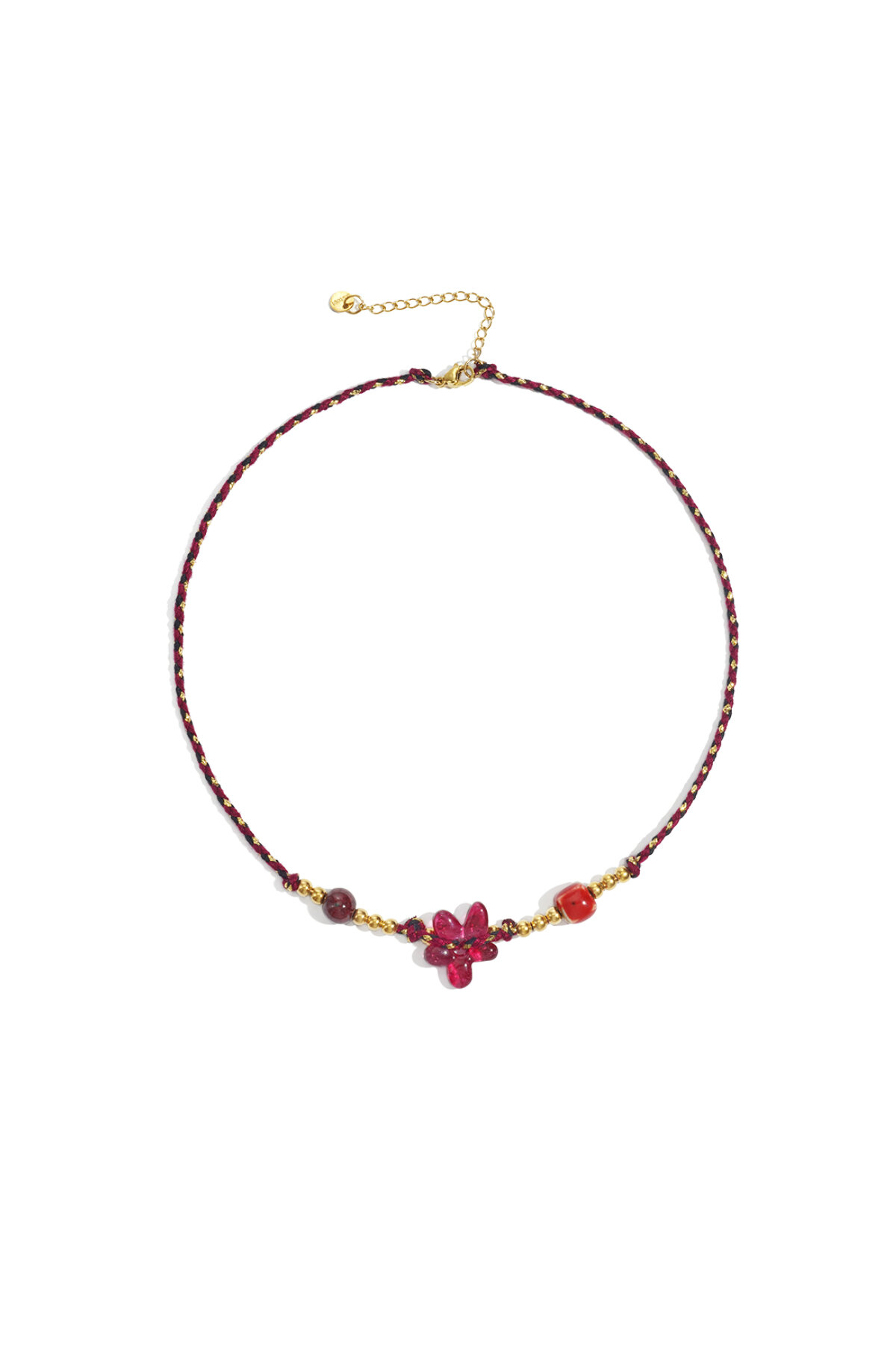 Polyester Perlen Halsketten Blume Casual Täglich Einfache Serie frauen schmuck h5 